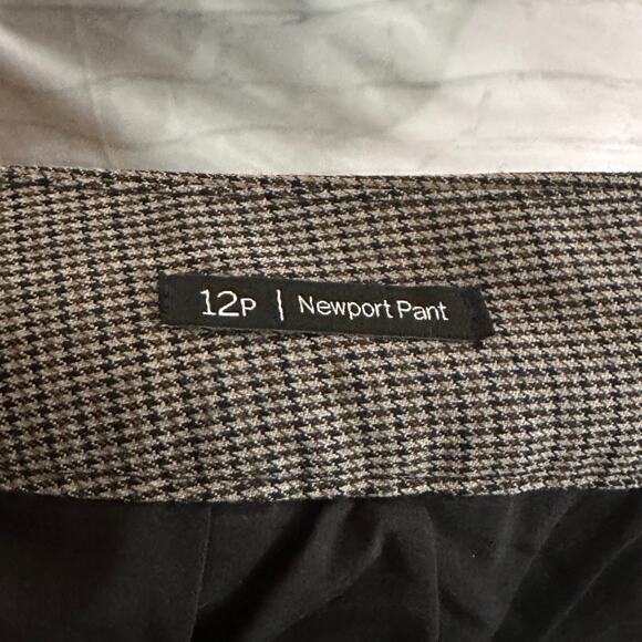 Talbots Women’s Brown Houndstooth Wool Blend Dress Pants, Size 12p, Pre-owned - Picture 5 of 7